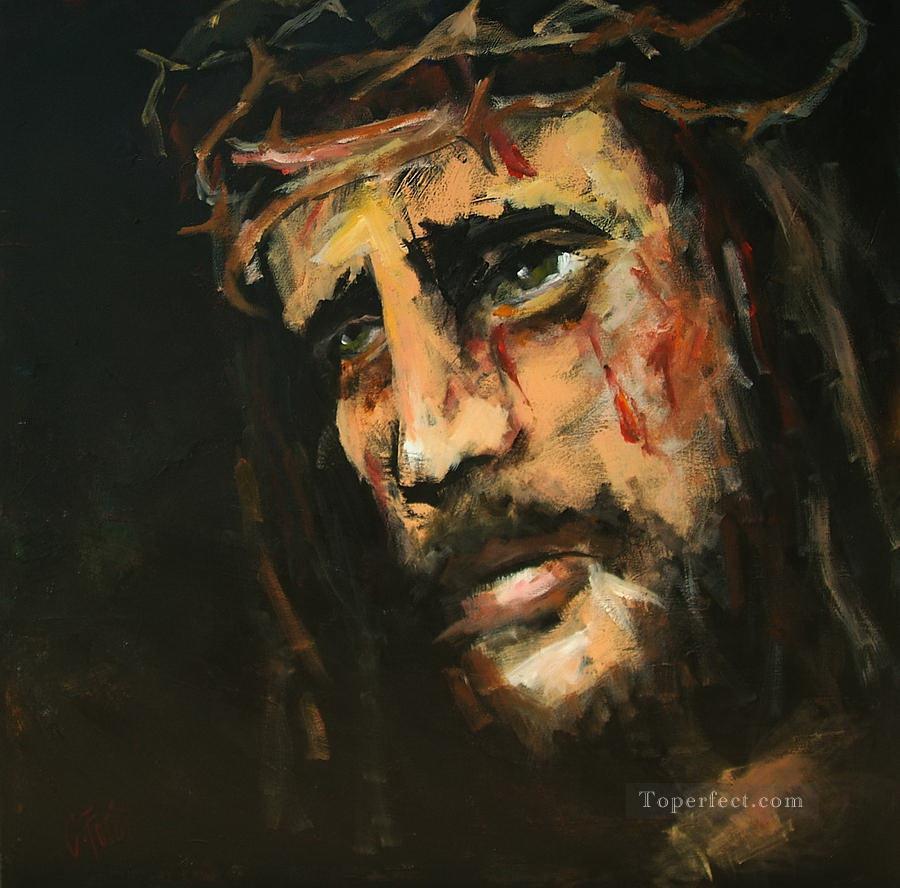 crucified jesus carole foret religious Christian Oil Paintings